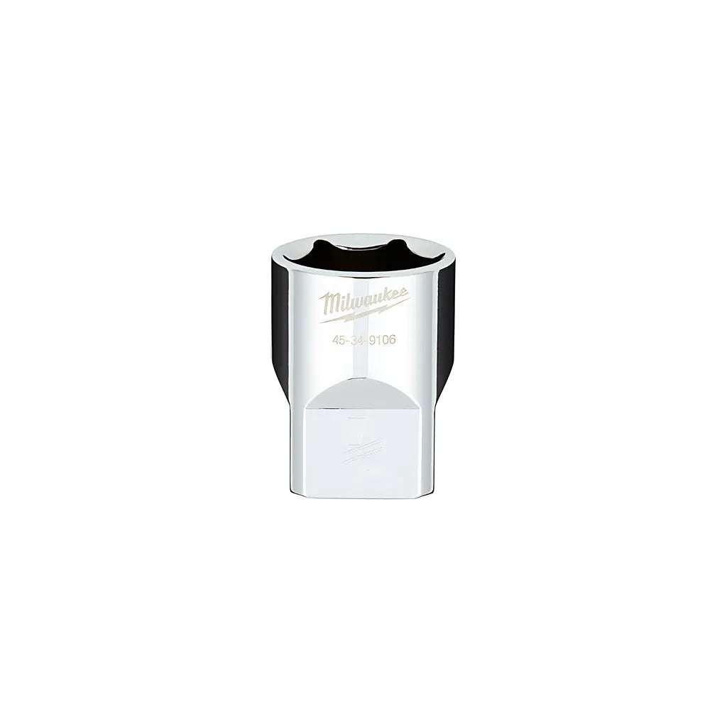 1/2 In. Drive 7/8 In. Sae 6-Point Socket With Four Flat Sides-Milwaukee-45-34-9106-3676