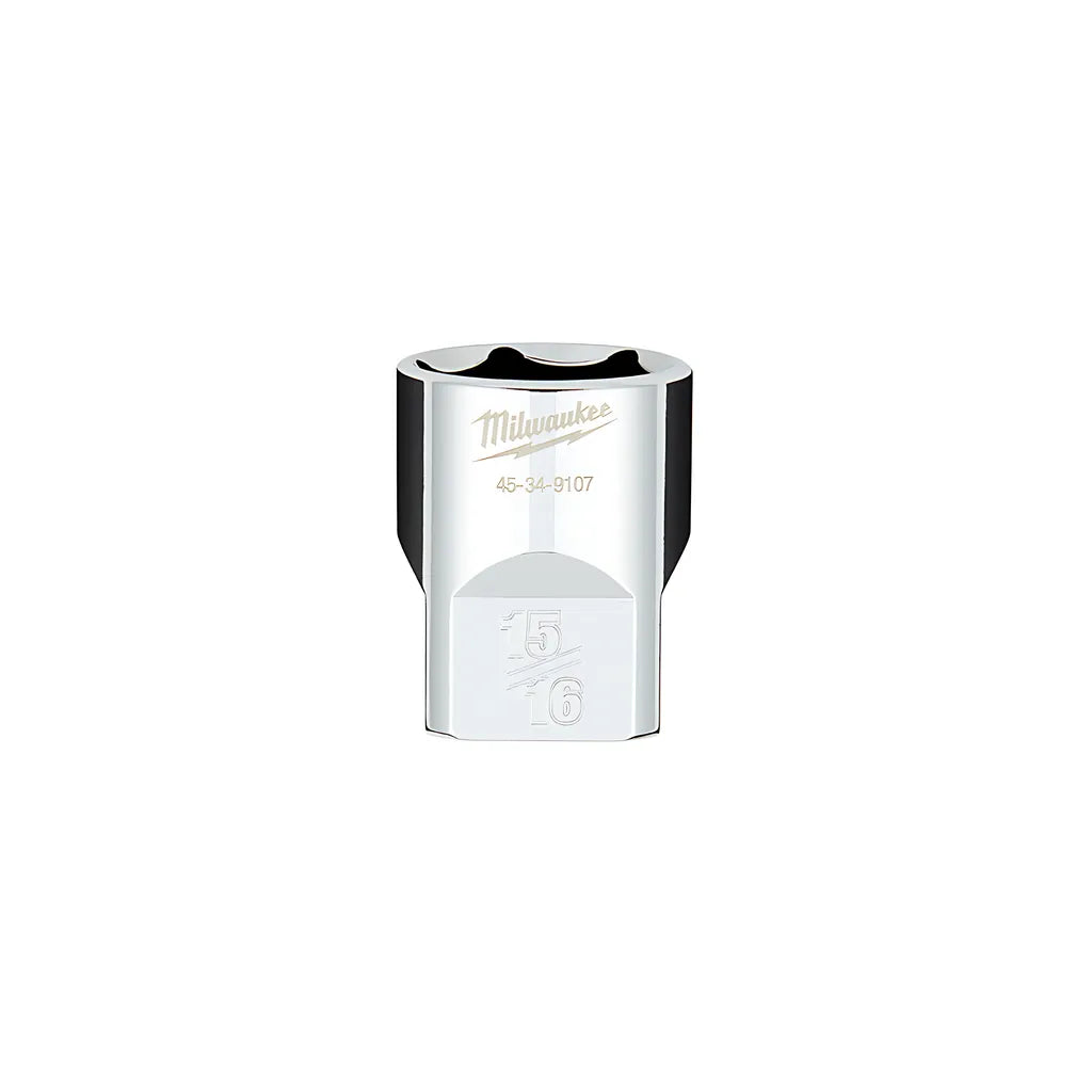 1/2 In. Drive 15/16 In. Sae 6-Point Socket With Four Flat Sides-Milwaukee-45-34-9107-3654
