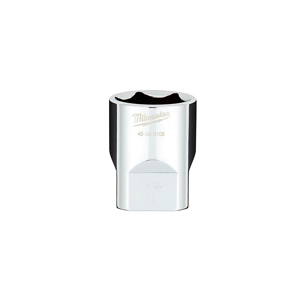 1/2 In. Drive 1 In. Sae 6-Point Socket With Four Flat Sides-Milwaukee-45-34-9108-3634