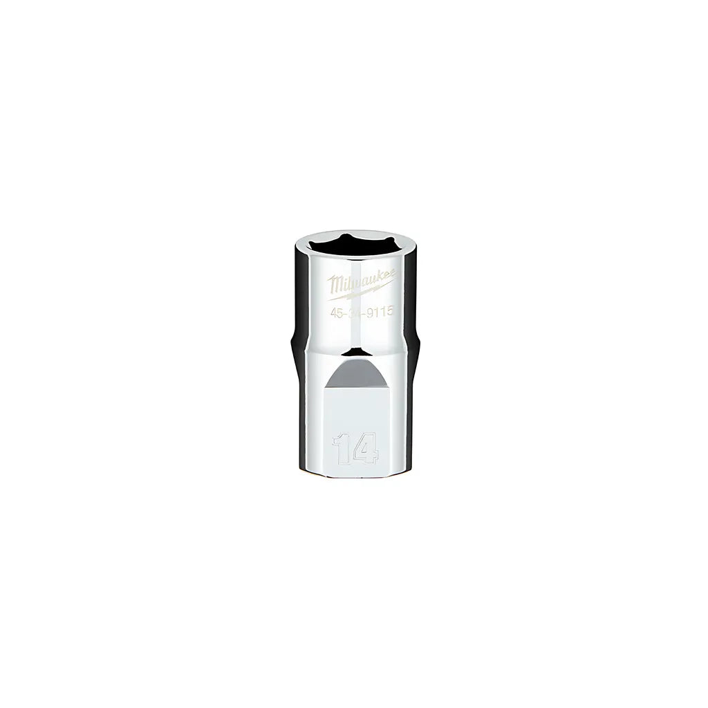 1/2 In. Drive 14Mm Metric 6-Point Socket With Four Flat Sides-Milwaukee-45-34-9115-3652