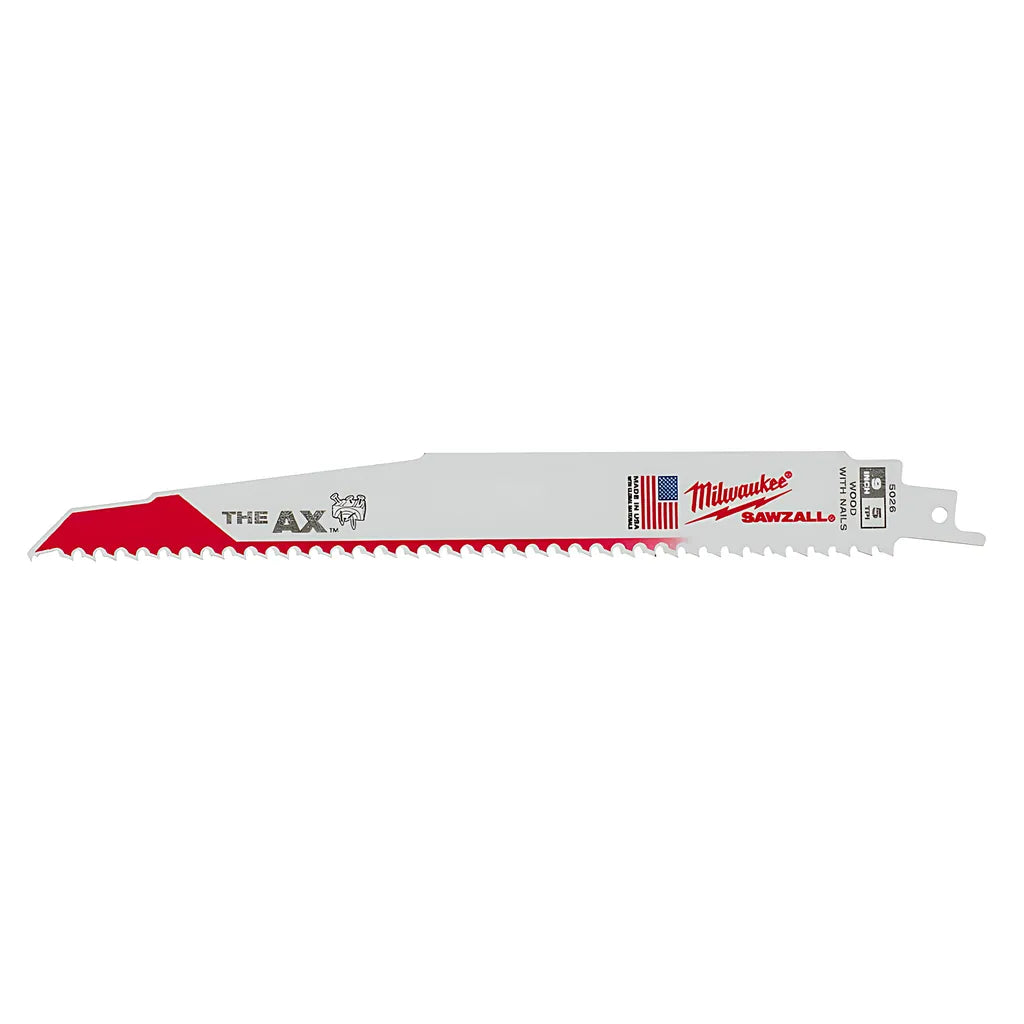 9 In. 8 Tpi The Ax Sawzall Blade 5Pk-Milwaukee-48-00-5026-7005