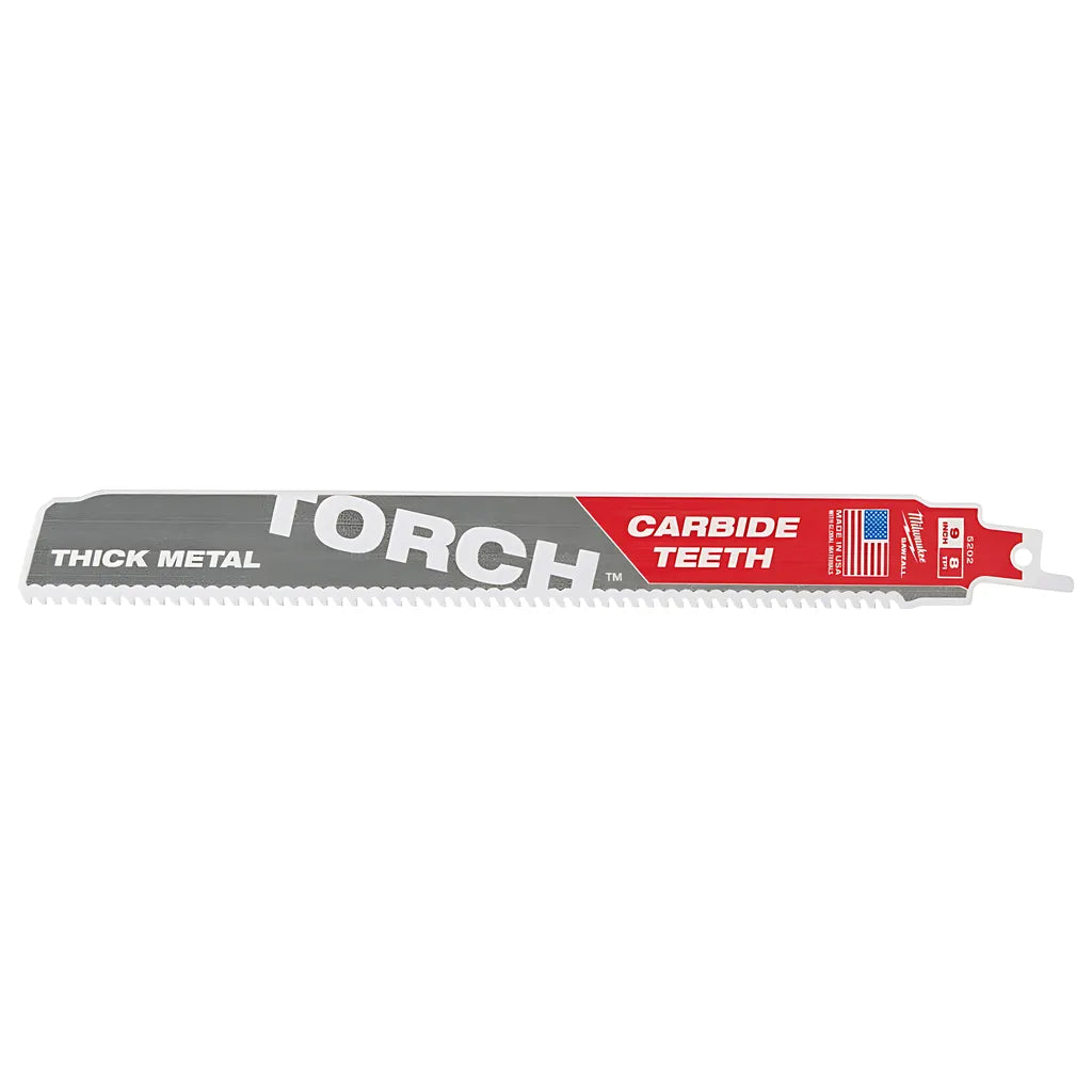 9" 8Tpi The Torch Carbide Teeth Sawzall® Blade 1Pk-Milwaukee-48-00-5202-7055
