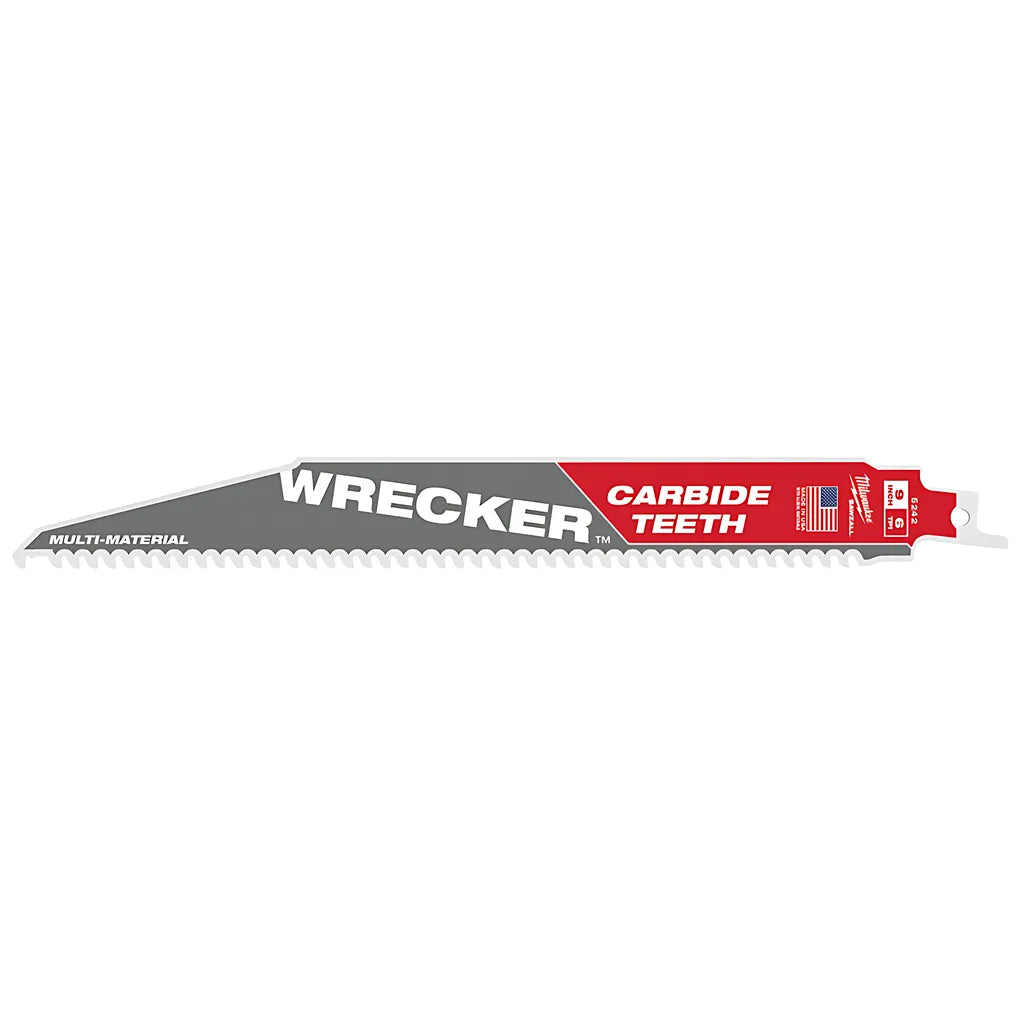 9" 6 Tpi The Wrecker With Carbide Teeth Sawzall® Blade 1Pk-Milwaukee-48-00-5242-7046