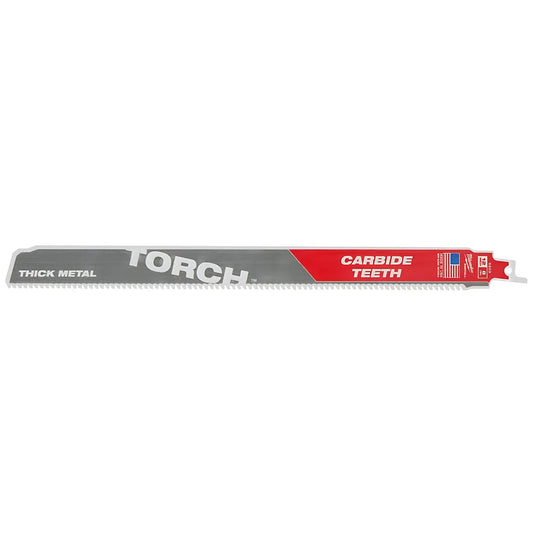 12" 8Tpi The Torch™ With Carbide Teeth Sawzall® Blade 3Pk-Milwaukee-48-00-5303-4521