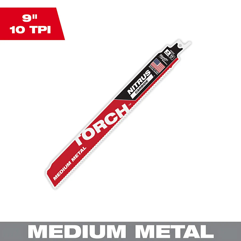 9" 10Tpi The Torch With Nitrus Carbide Teeth For Medium Metal 1Pk -Milwaukee-48-00-6252-7042