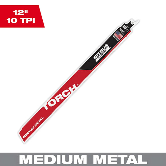 12" 10Tpi The Torch™ With Nitrus Carbide™ Teeth For Medium Metal 1Pk -Milwaukee-48-00-6253-4507