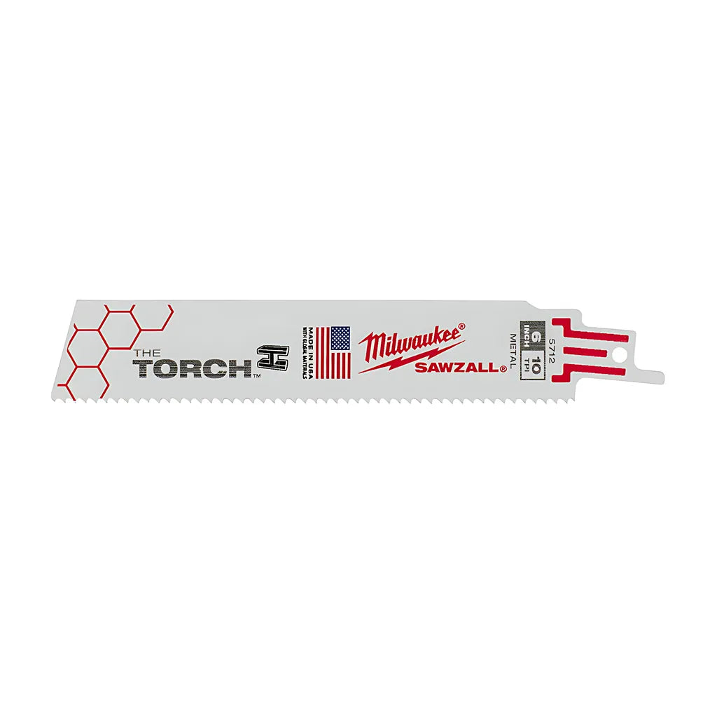 6 In. 10 Tpi The Torch Sawzall® Blades 25Pk-Milwaukee-48-00-8712-6466