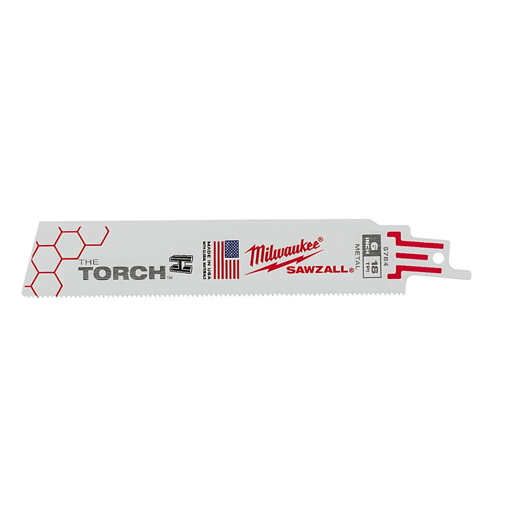 6 In. 18 Tpi The Torch Sawzall® Blade-Bulk 10-Milwaukee-48-01-2764-6486