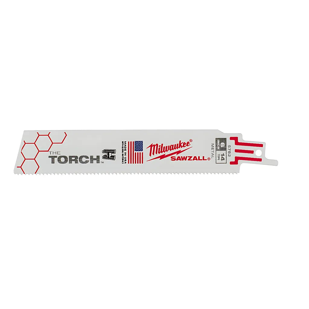 6 In. 14 Tpi The Torch Sawzall® Blades-Bulk 25-Milwaukee-48-01-2782-6478