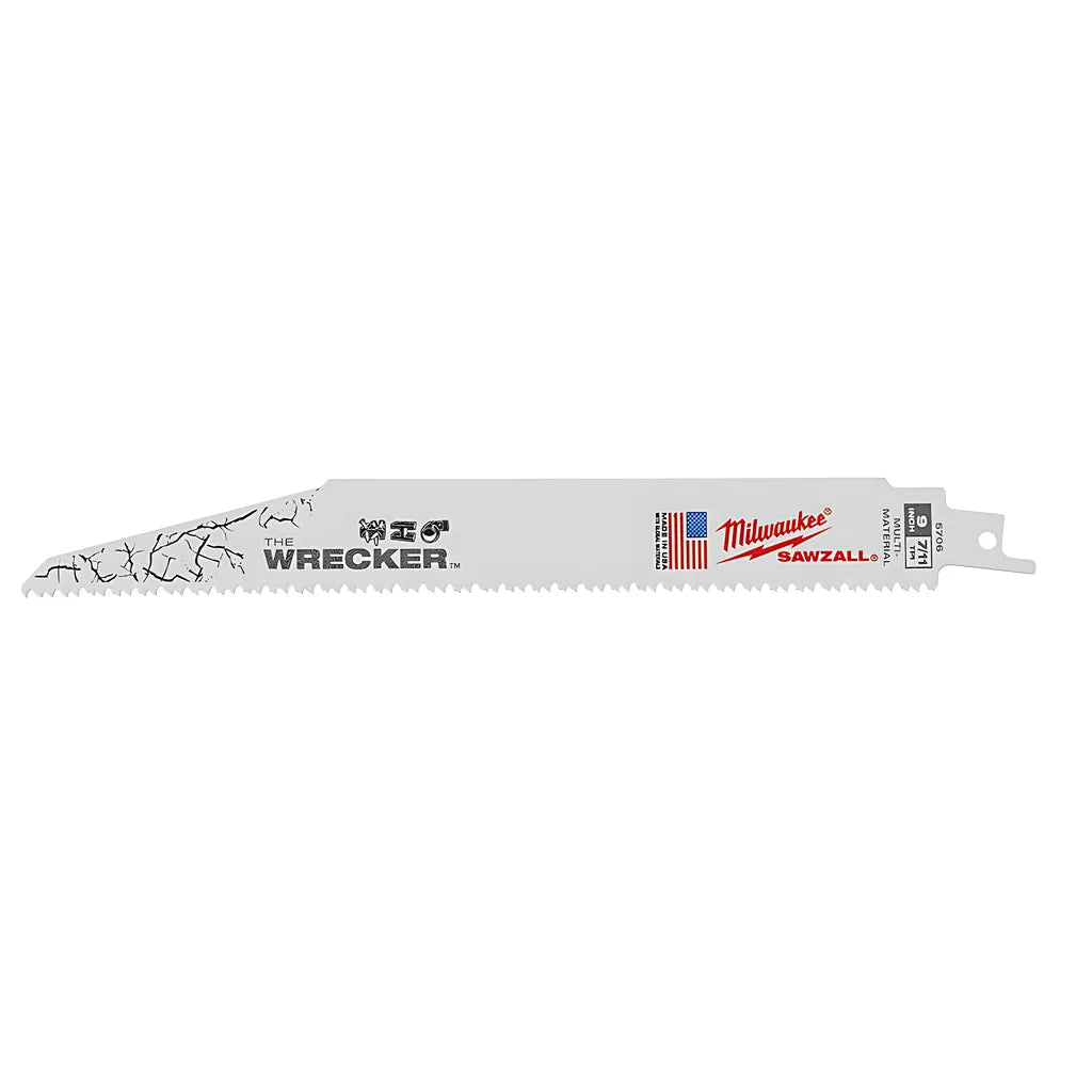 The Wrecker Multi-Material Sawzall® Blade 9 In. 7/11Tpi-Milwaukee-48-01-7706-11945