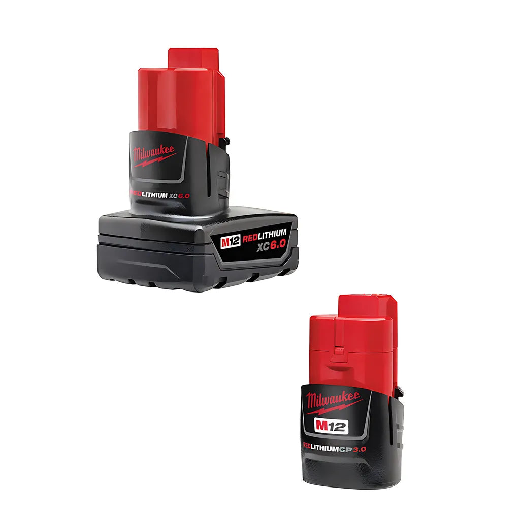 M12 Redlithium Xc6.0 & Cp3.0 2-Pack Battery Kit-Milwaukee-48-11-2460S-9187