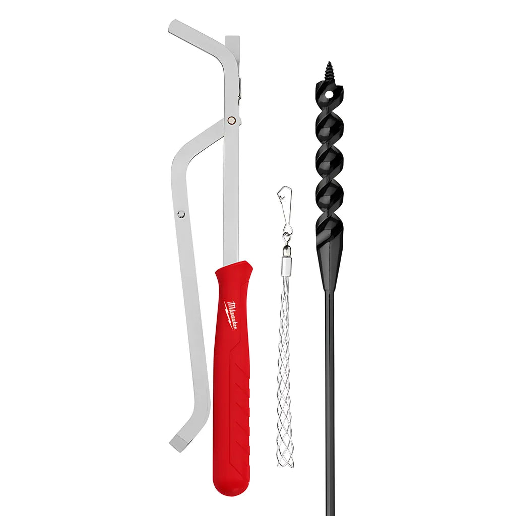 Milwaukee® 9/16 X 54" Flexible Cable Auger Bit 3Pc Set-Milwaukee-48-13-8403-10100