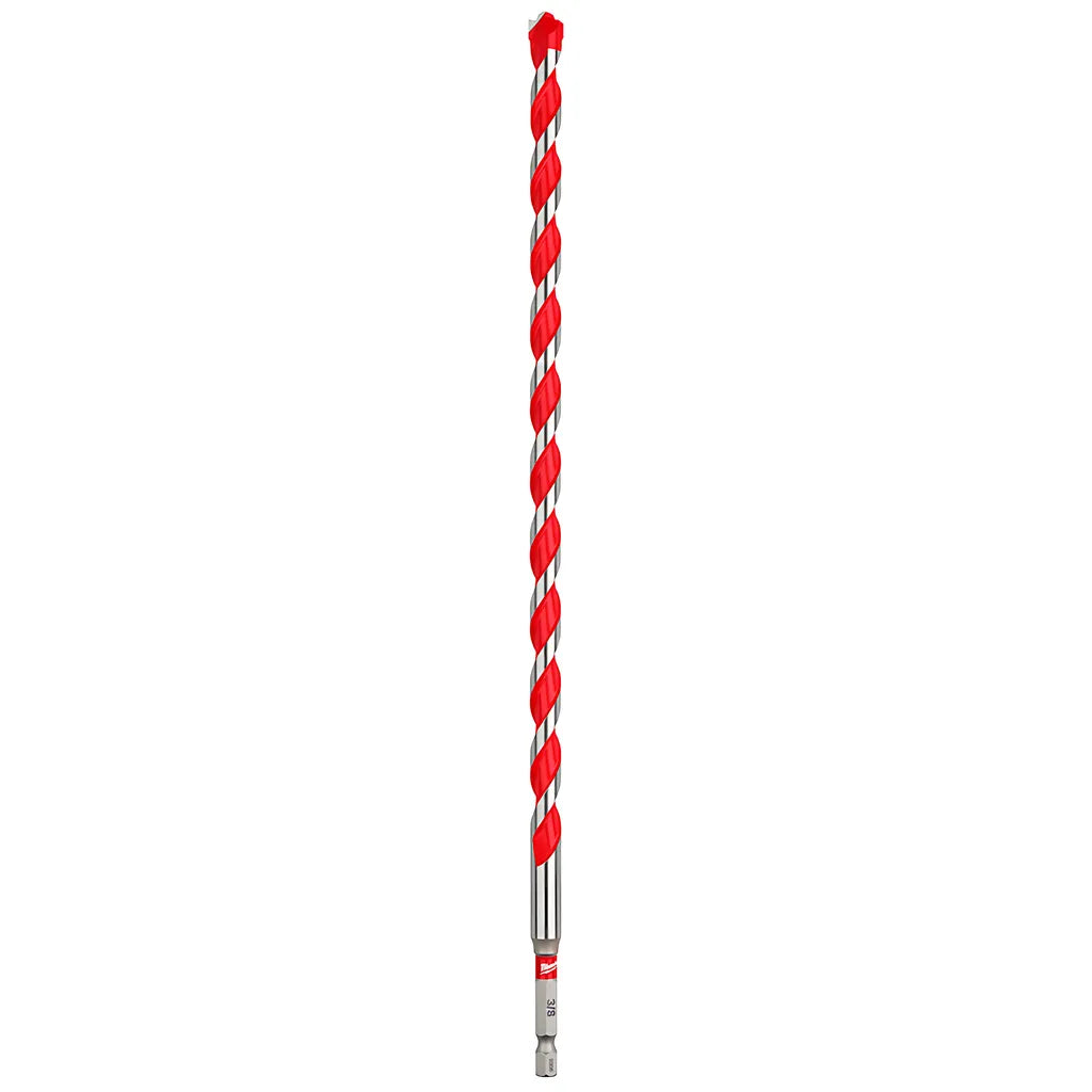 3/8" X 10" X 12" Shockwave Impact Duty Carbide Hammer Drill Bit With Power Tip-Milwaukee-48-20-9022-5802