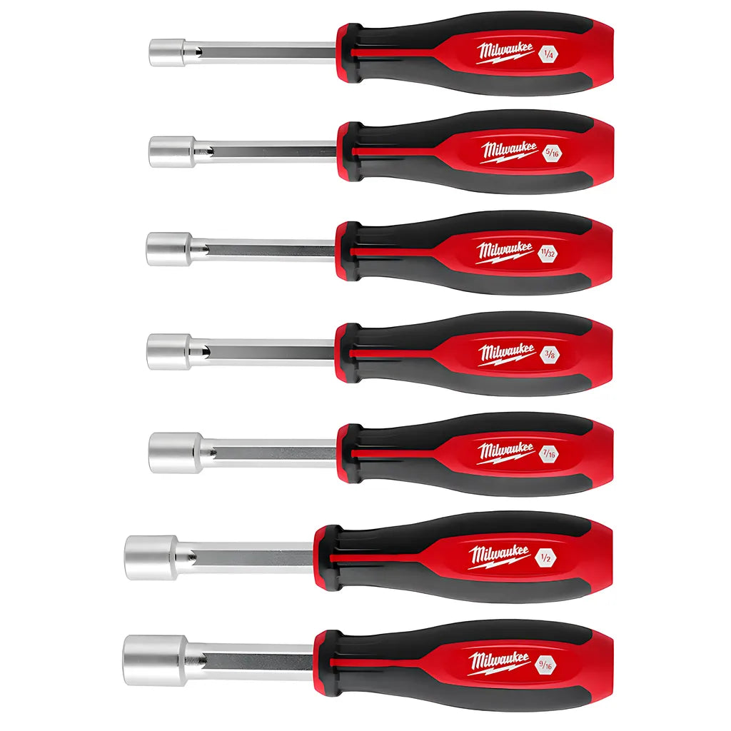 7Pc Sae Hollowcore Nut Driver Set-Milwaukee-48-22-2447-6860