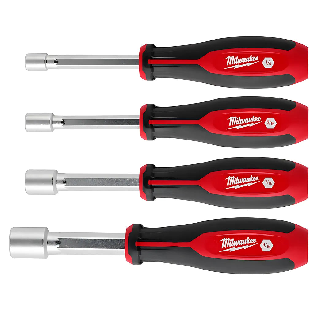 4Pc Sae Hollowcore Magnetic Nut Driver Set-Milwaukee-48-22-2544-6196