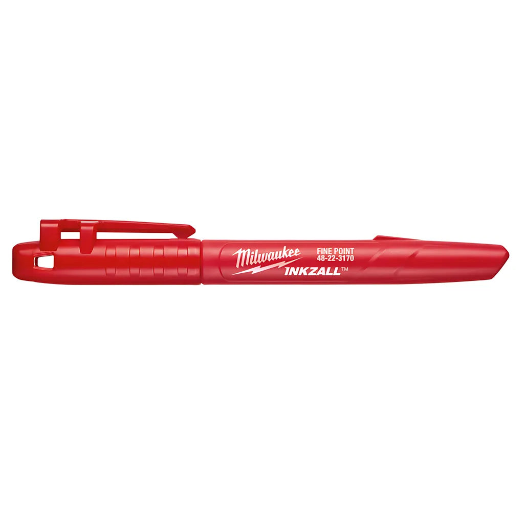 Inkzall Red Fine Point Markers-Milwaukee-48-22-3170-8568