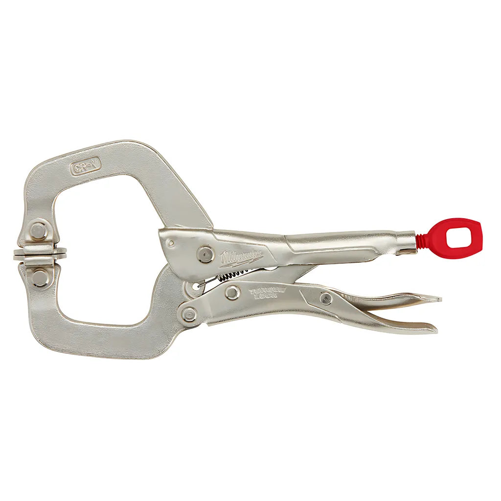 6 Inch Torque Lock Locking C-Clamp With Swivel Jaws-Milwaukee-48-22-3522-6554