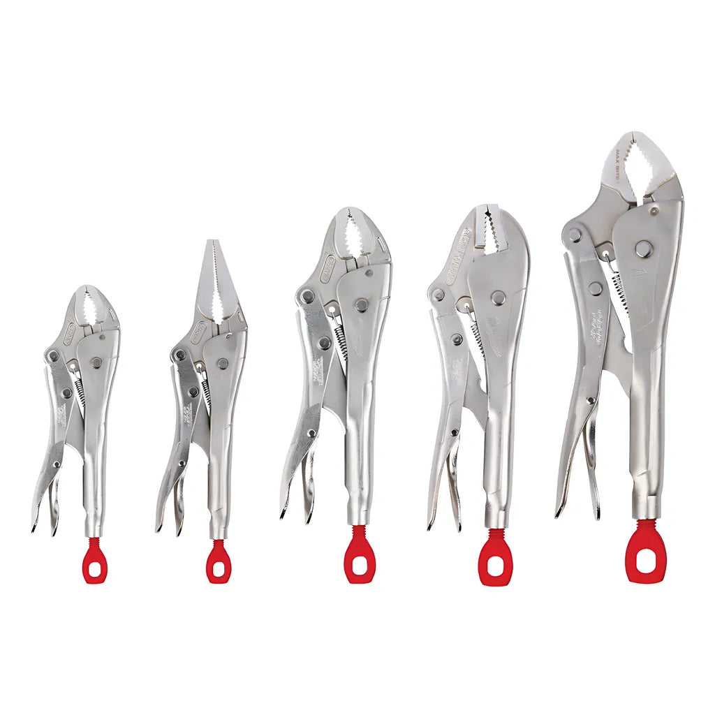 5Pc Torque Lock Locking Pliers Kit-Milwaukee-48-22-3695-6437