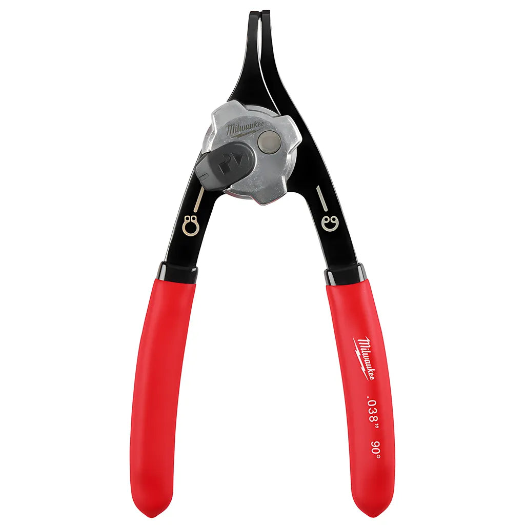 .038" Convertible Snap Ring Pliers - 90°-Milwaukee-48-22-6532-3529