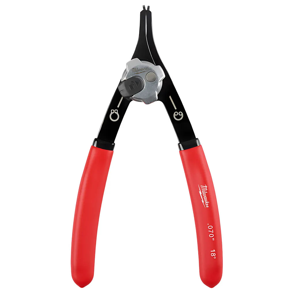 .070" Convertible Snap Ring Pliers - 18°-Milwaukee-48-22-6536-3533