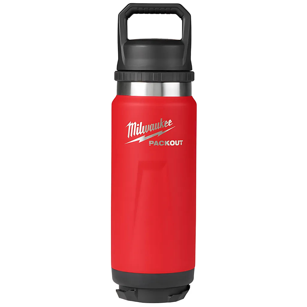 Packout 24Oz Insulated Bottle With Chug Lid - Red-Milwaukee-48-22-8396R-10281