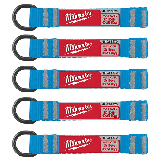 5Pc 2Lb D-Ring Web Attachment-Milwaukee-48-22-8870-6433