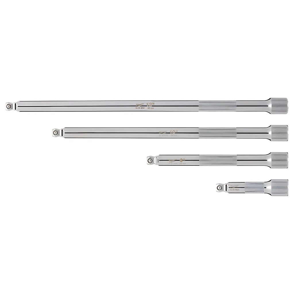 4Pc 1/4 Drive Wobble Extension Set-Milwaukee-48-22-9350-6188