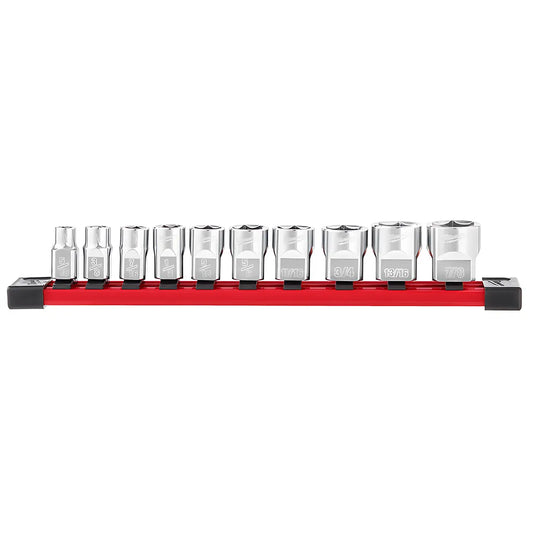 10Pc 3/8 In. Sae Sockets With Four Flat™ Sides-Milwaukee-48-22-9403-4146