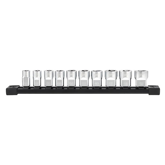 10Pc 3/8 In. Metric Sockets With Four Flat™ Sides-Milwaukee-48-22-9503-4144