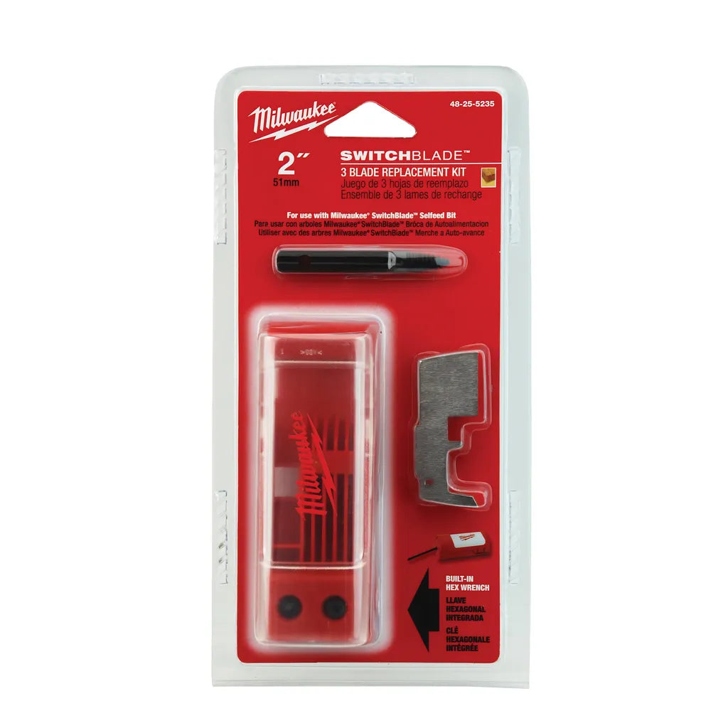 2 In. Switchblade 3 Blade Replacement Kit-Milwaukee-48-25-5235-5051