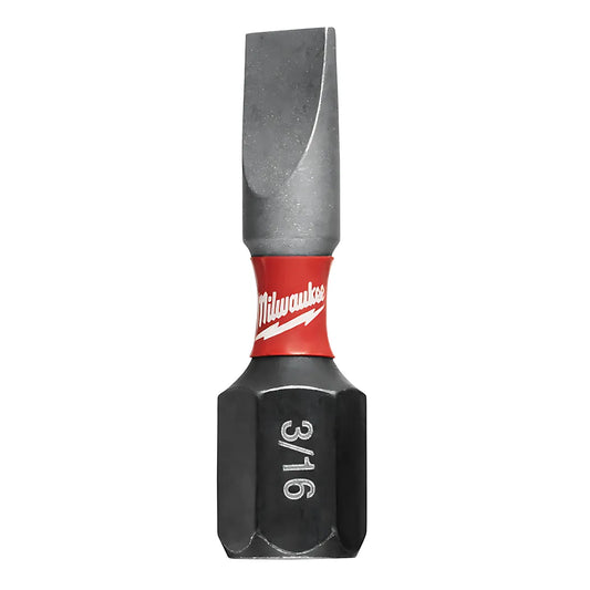 Shockwave™ Impact Slotted 3/16 In. Insert Bits 25Pk-Milwaukee-48-32-4117-11722
