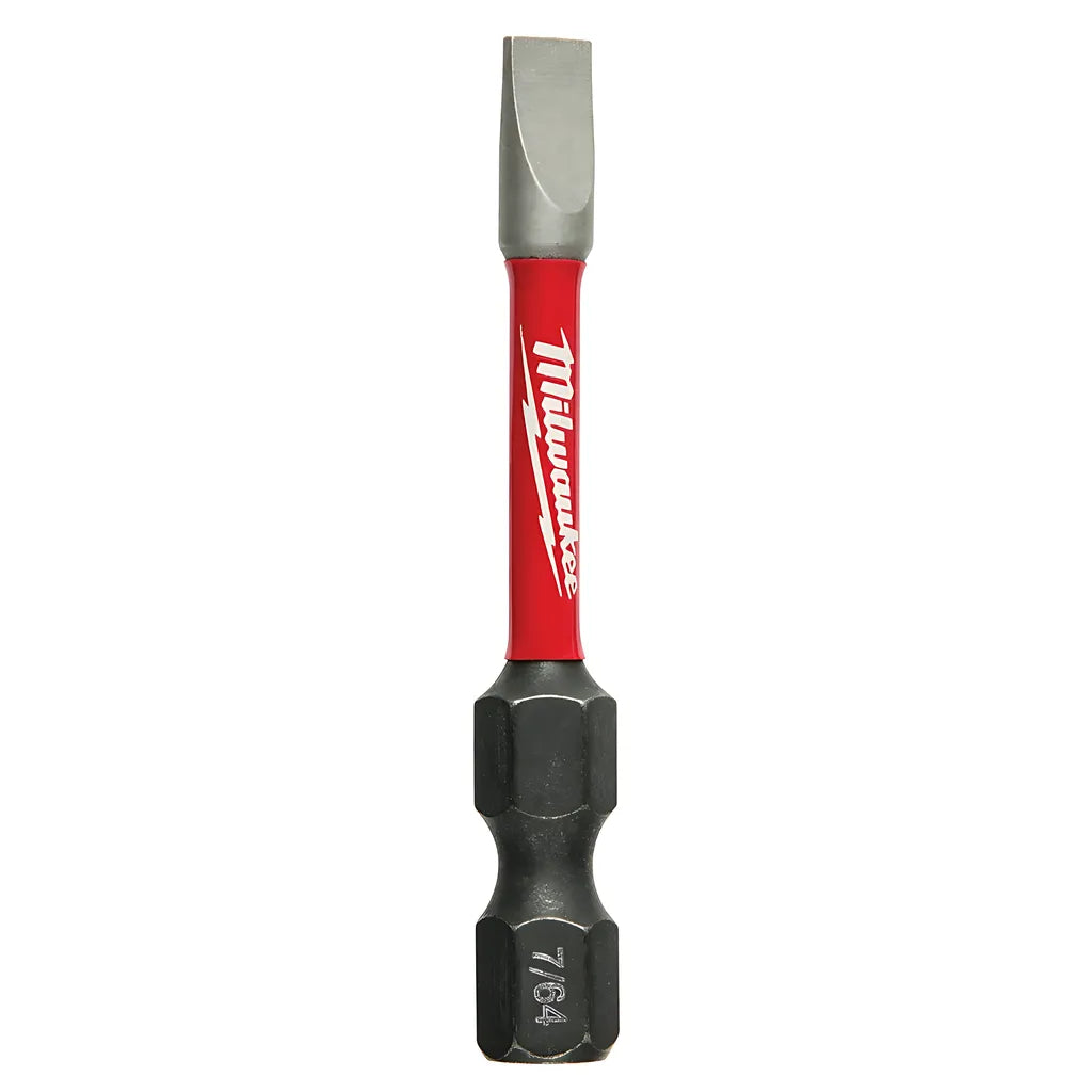 Shockwave 2 In. Impact Slotted 7/64 In. Power Bits 25Pk-Milwaukee-48-32-4155-11094
