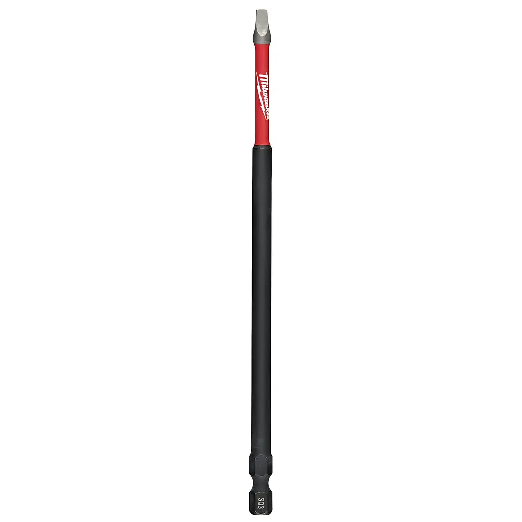 Shockwave 6 In. Impact Square Recess #3 Power Bits 10Pk-Milwaukee-48-32-4216-11253