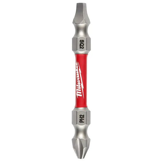 Shockwave™ Impact Phillips #2 / Square #2 Double Ended Bit-Milwaukee-48-32-4311-11702