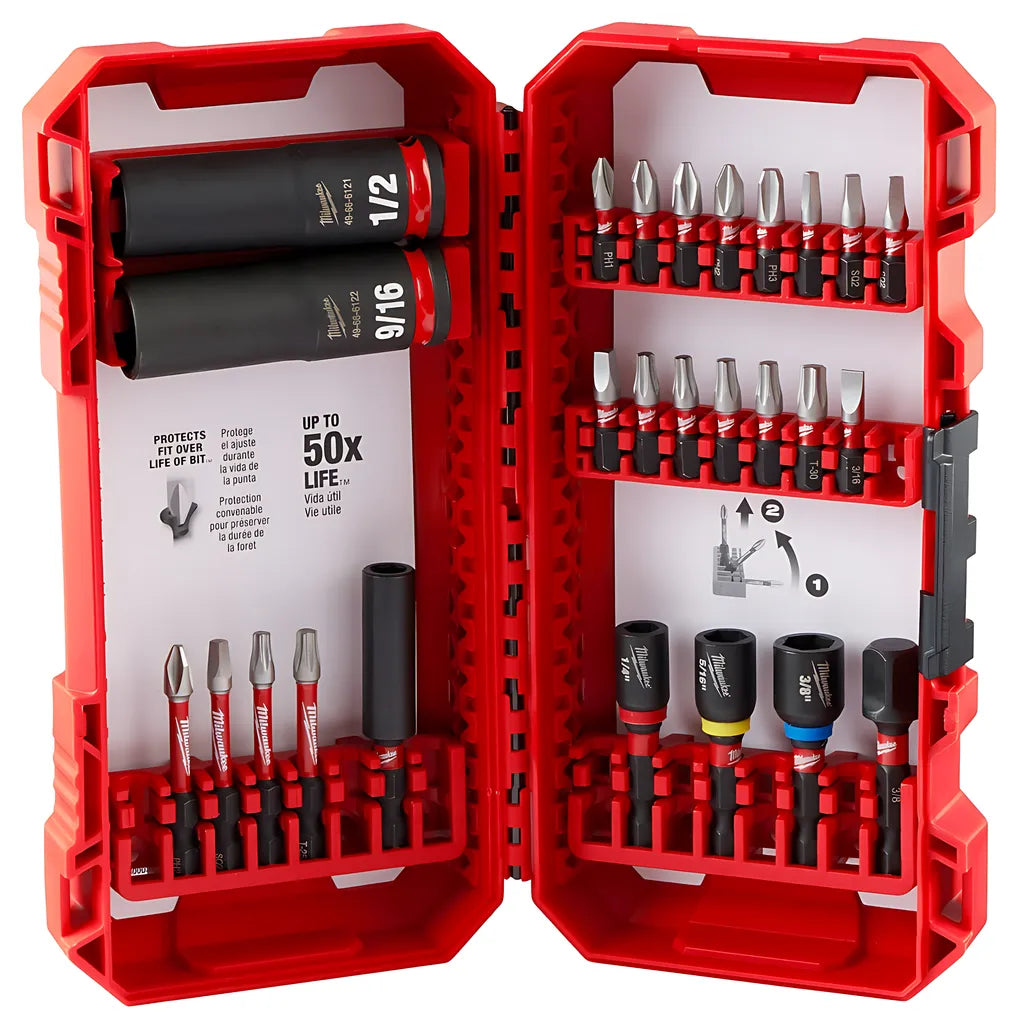 Shockwave Impact Duty Drive And Fasten Set 26Pc-Milwaukee-48-32-4408-11013
