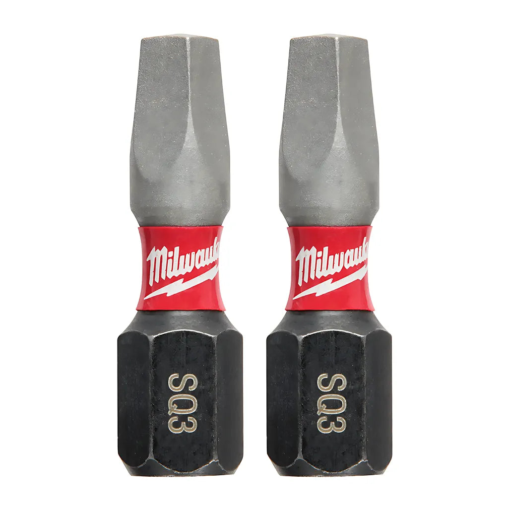 Shockwave Impact Square Recess #3 Insert Bits-Milwaukee-48-32-4423-11737