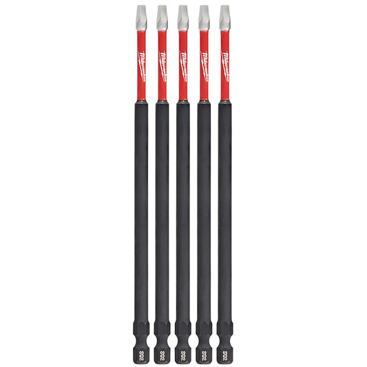 Shockwave™ 6 In. Square Recessed #2 Power Bit 5Pk-Milwaukee-48-32-4855-11272