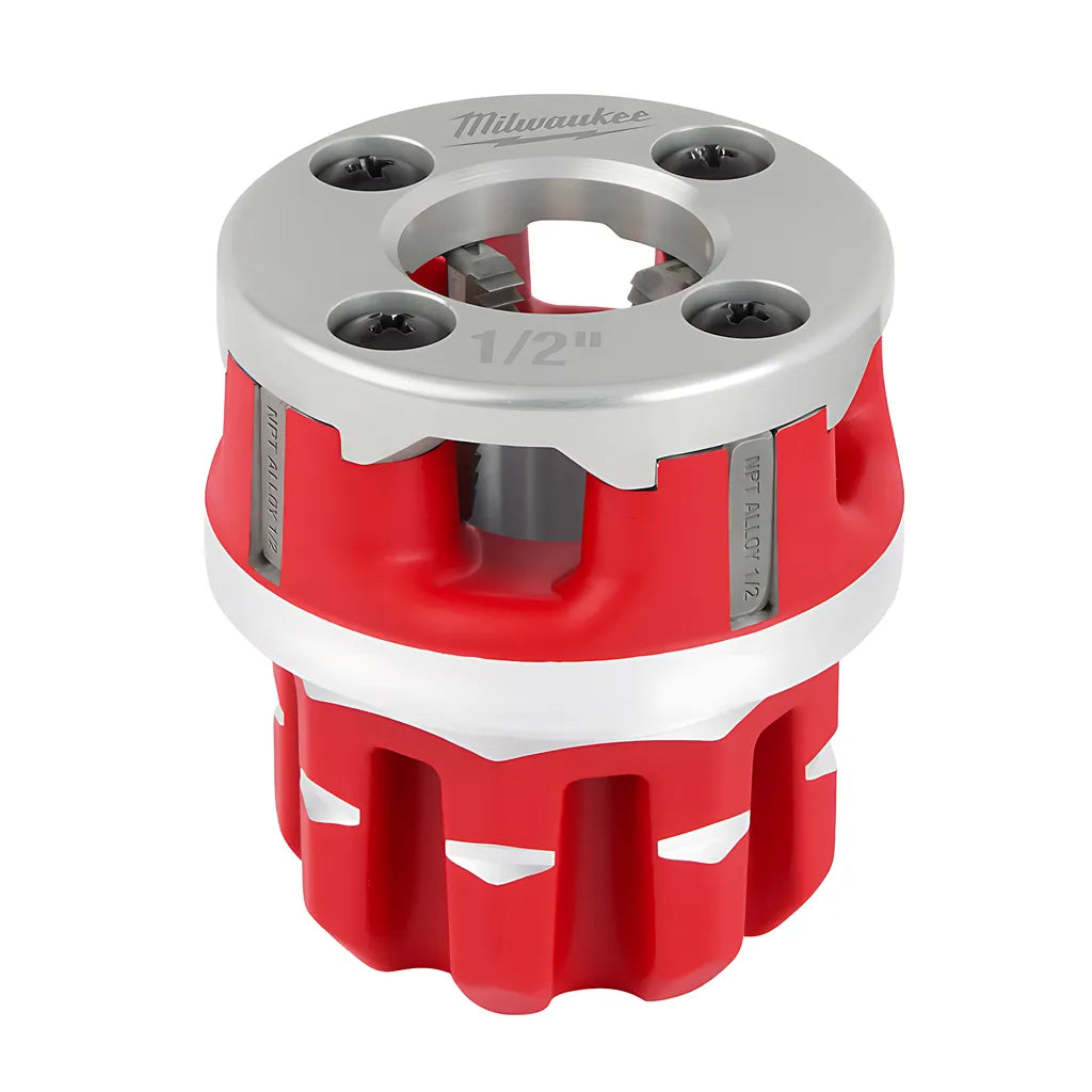 Compact 1/2" Alloy Npt Portable Pipe Threading Forged Aluminum Die Head-Milwaukee-48-36-1307-7470