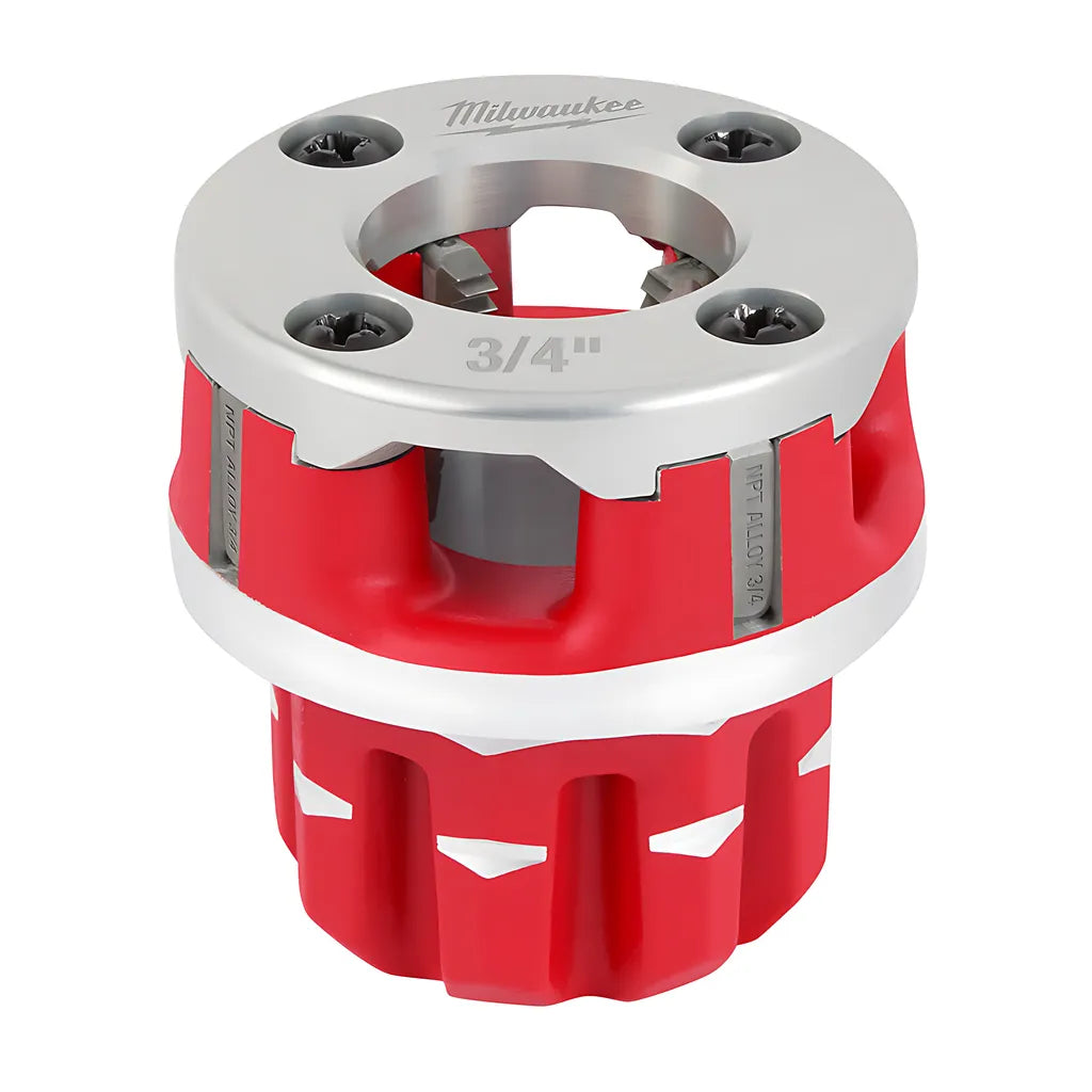 Compact 3/4" Alloy Npt Portable Pipe Threading Forged Aluminum Die Head-Milwaukee-48-36-1308-7471