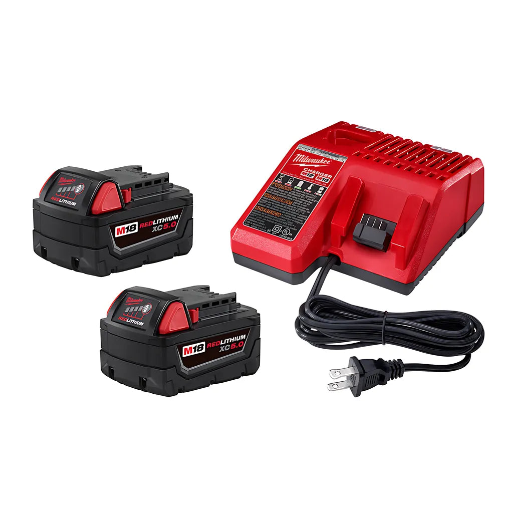 M18 Redlithium Xc5.0 2Pk Starter Kit-Milwaukee-48-59-1852B-9942
