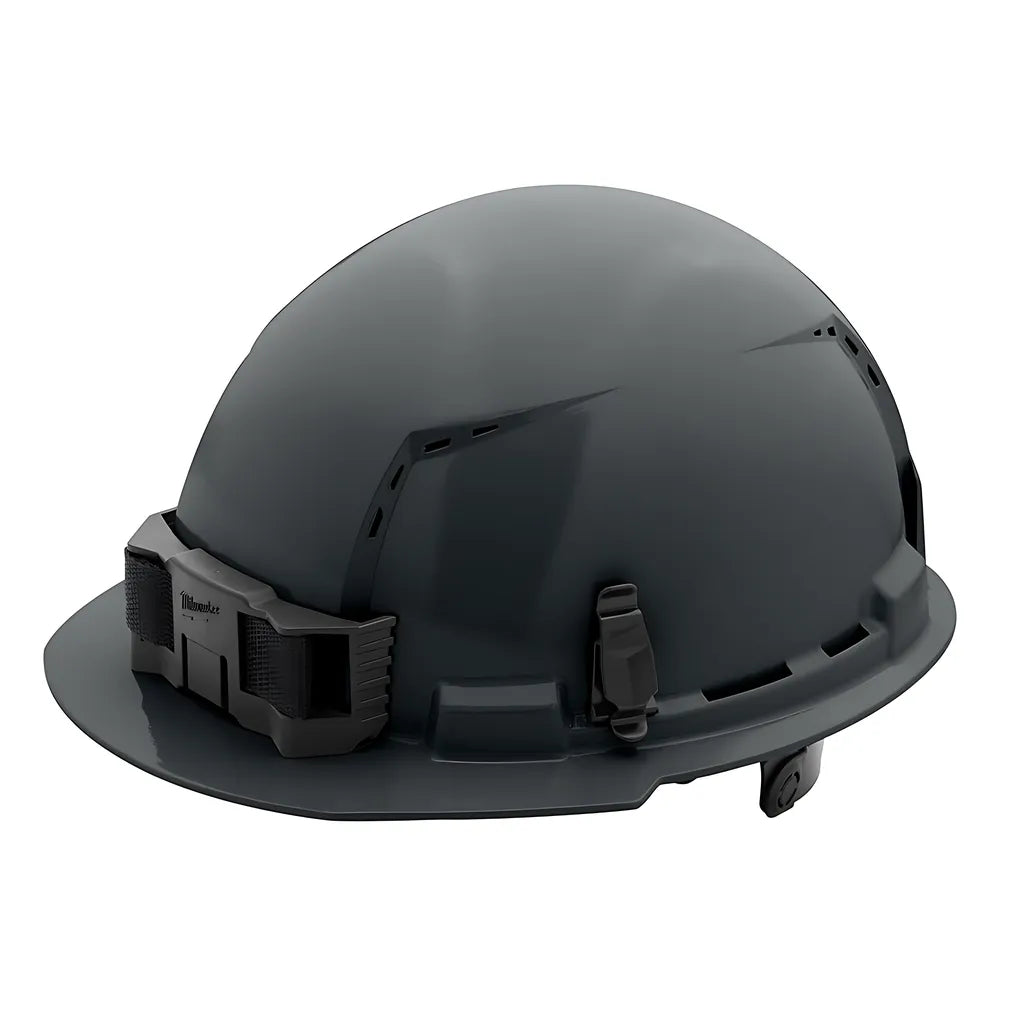 Gray Front Brim Vented Hard Hat W/6Pt Ratcheting Suspension - Type 1, Class C-Milwaukee-48-73-1234-8158