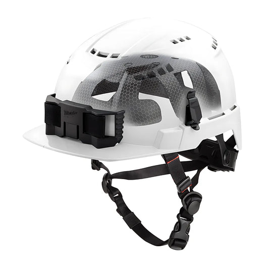 Bolt™ White Front Brim Vented Safety Helmet With Impact Armor™ Liner (Usa) - Type 2, Class C-Milwaukee-48-73-1364-7311