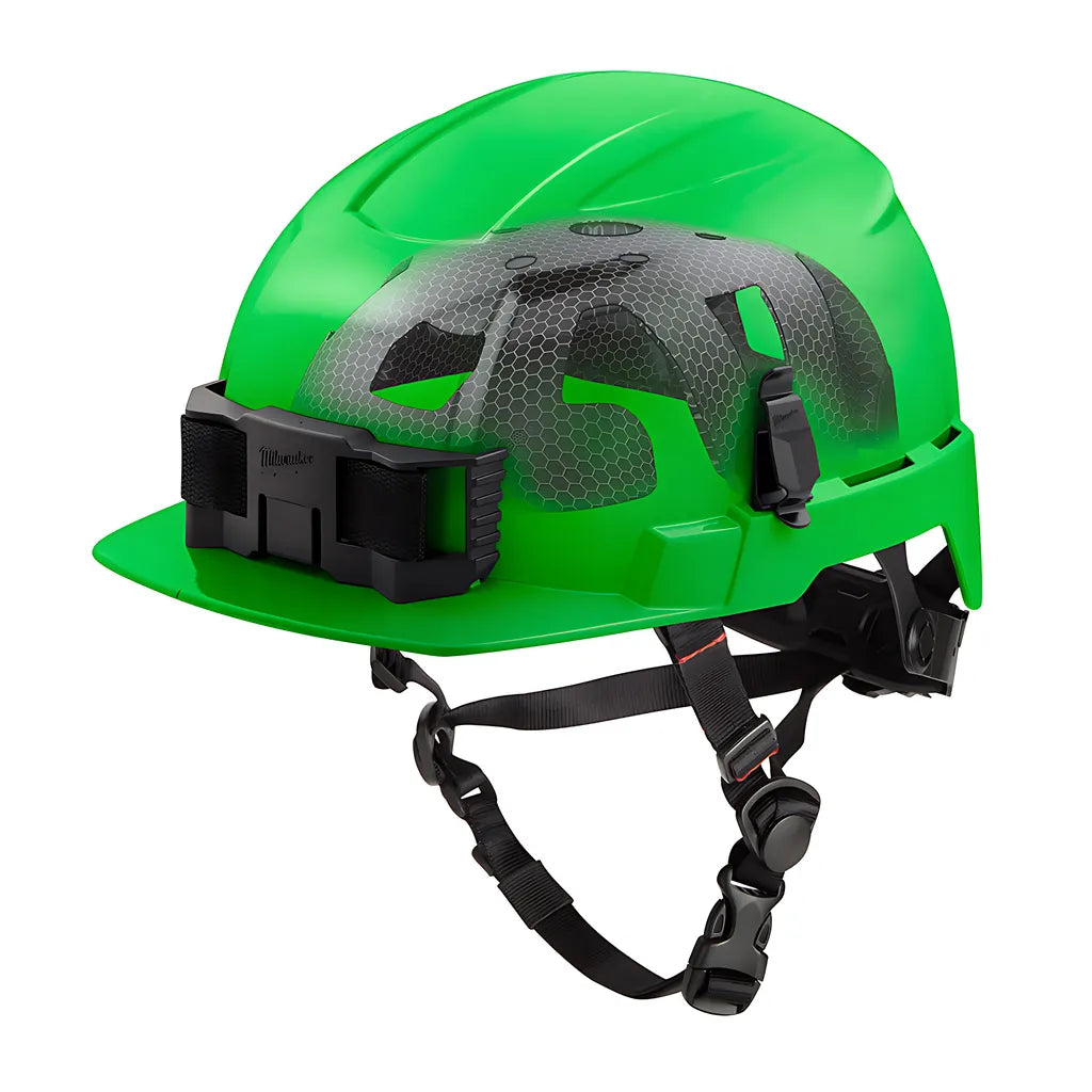 Bolt Green Front Brim Safety Helmet With Impact Armor Liner (Usa) - Type 2, Class E-Milwaukee-48-73-1371-7286