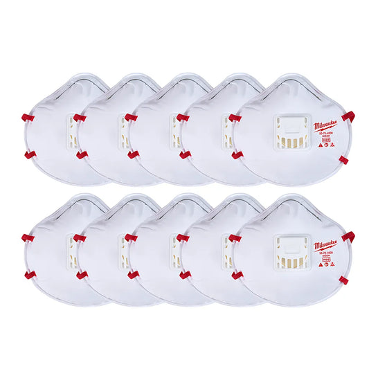 10Pk N95 Valved Respirator-Milwaukee-48-73-4014-4165