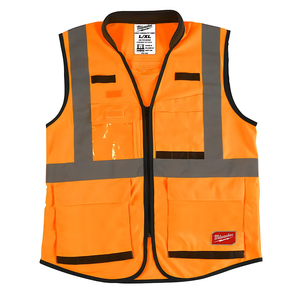 High Visibility Orange Performance Safety Vest - S/M (Csa)-Milwaukee-48-73-5091-8440