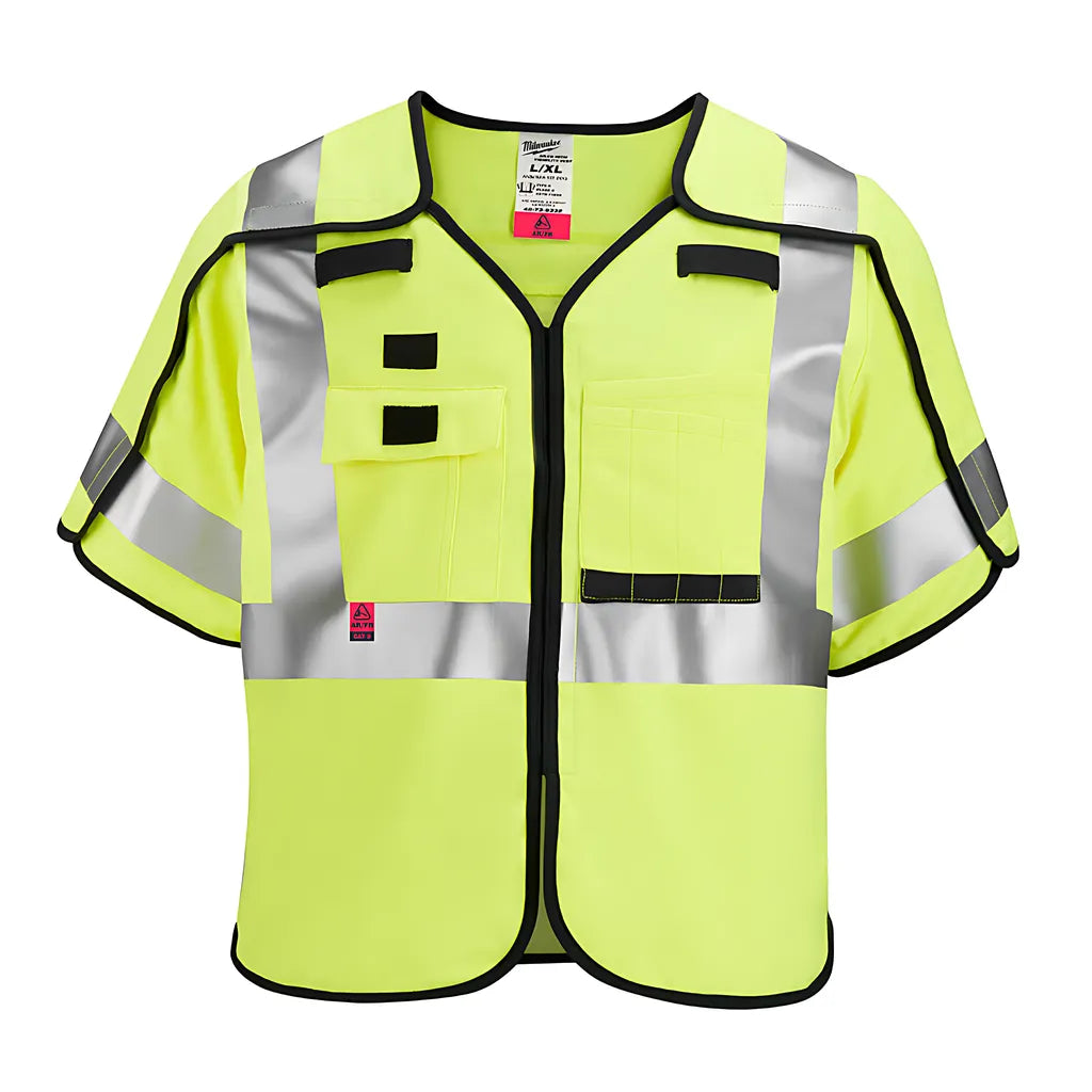 Ar/Fr Cat. 1 Class 3 Breakaway High Visibility Yellow Safety Vest - S/M (Ansi/Csa)-Milwaukee-48-73-5331-7193