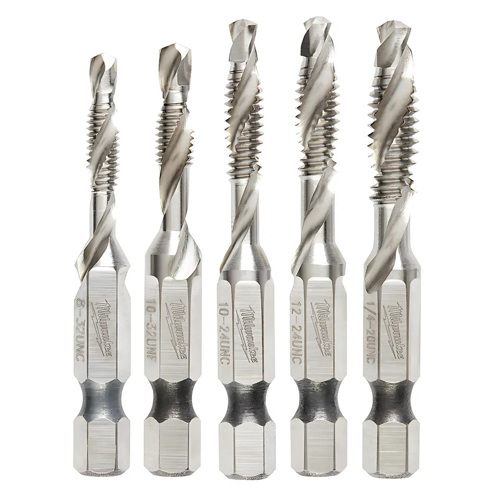Shockwave 5 Pc. Sae Impact Drill Tap Set-Milwaukee-48-89-4874-11237