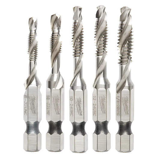 Shockwave™ 5 Pc. Sae Impact Drill Tap Set-Milwaukee-48-89-4874-11237