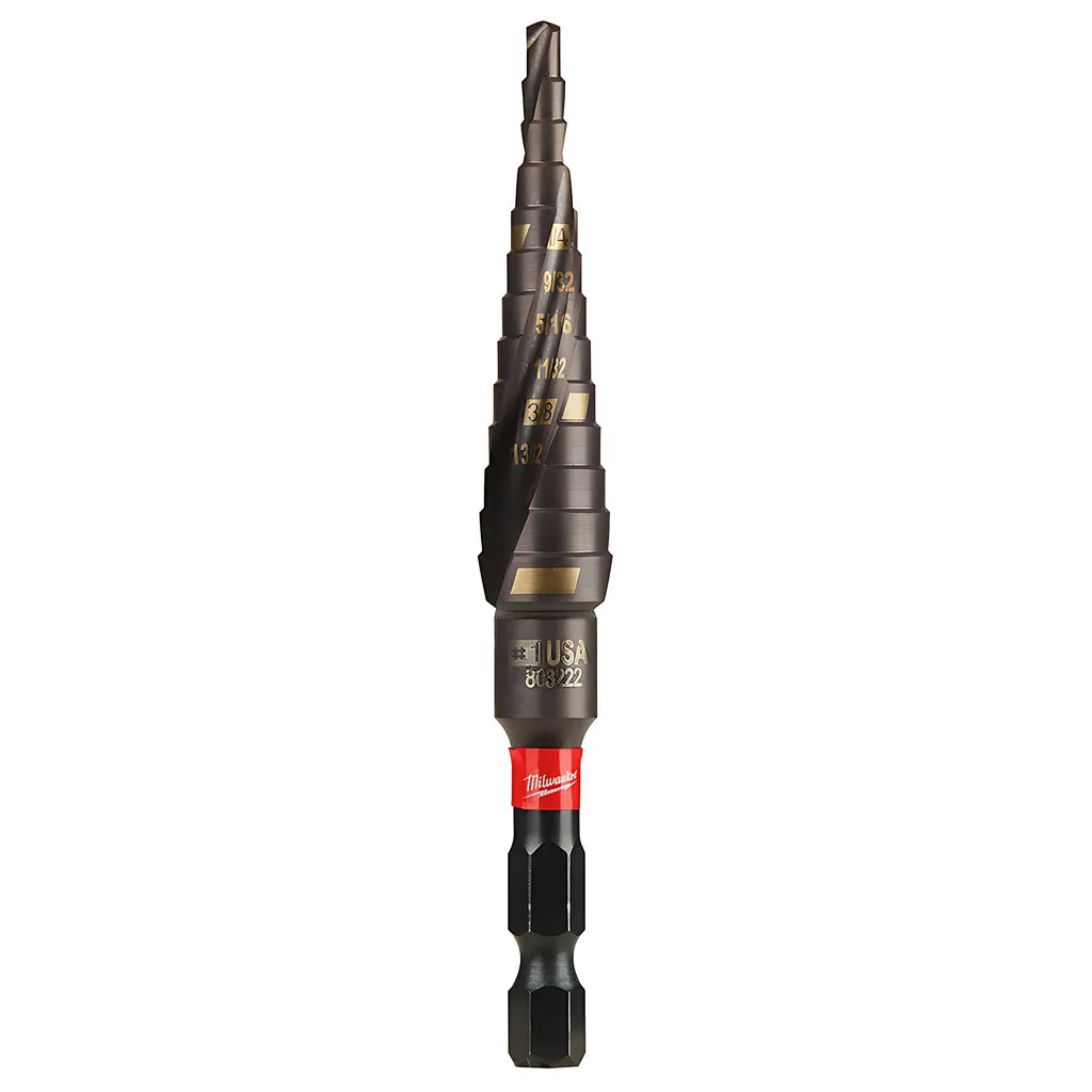 Shockwave Impact Duty Step Bit #1 1/8 - 1/2 In.-Milwaukee-48-89-9241-11665