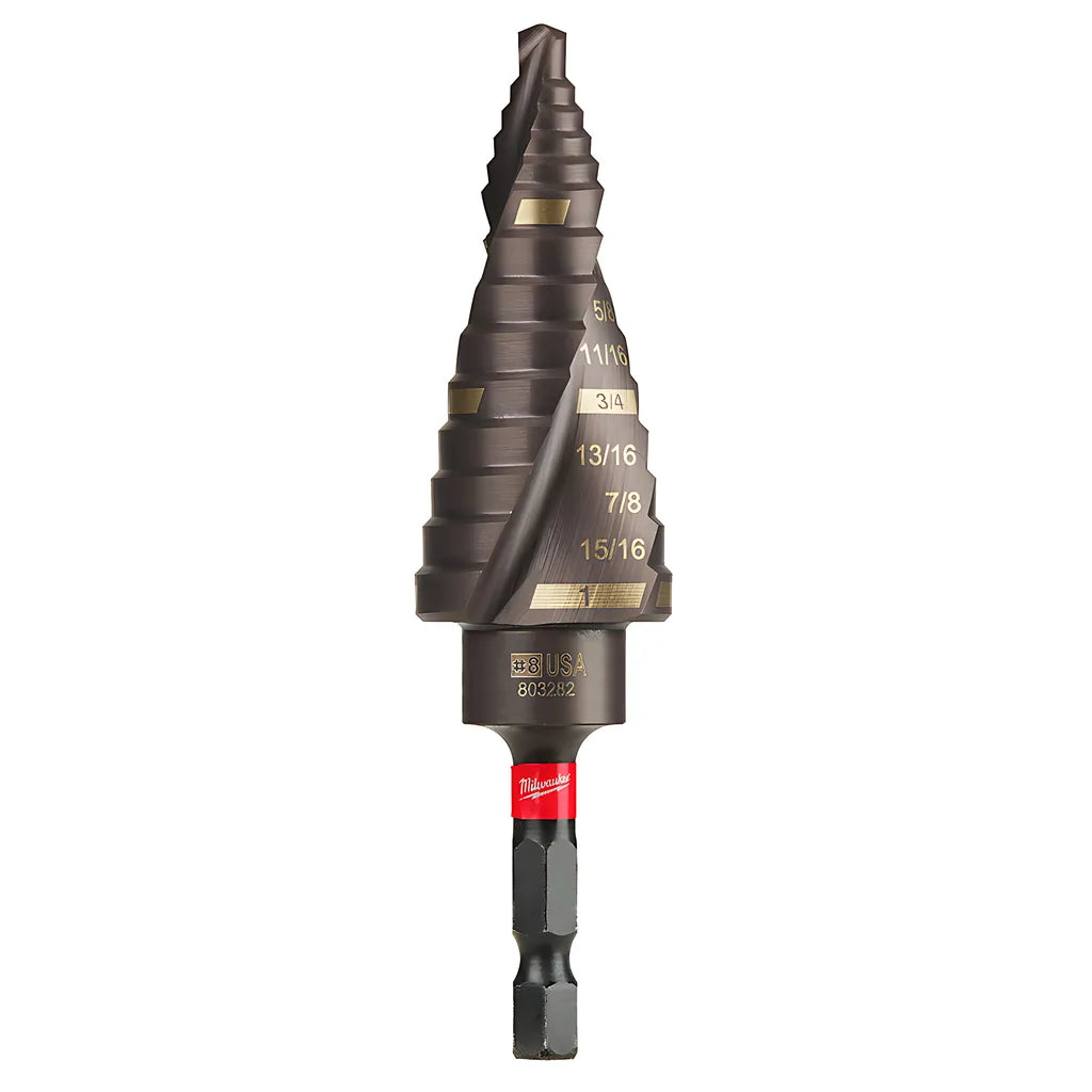 Shockwave Impact Duty Step Bit #8 1/8 - 1 In.-Milwaukee-48-89-9248-11668